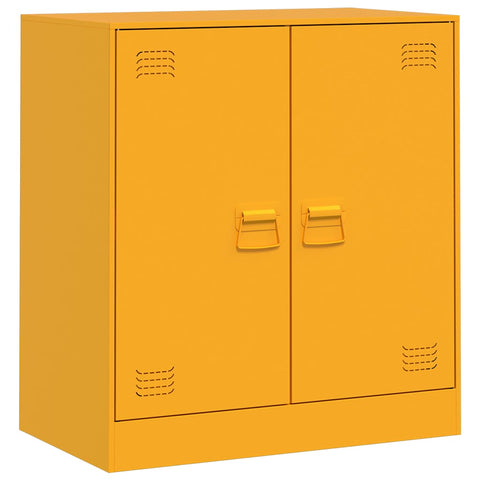 vidaXL Sideboard Mustard Yellow 67x39x73 cm Steel