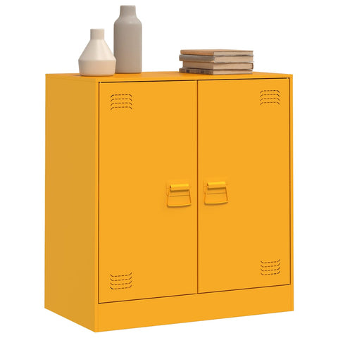 vidaXL Sideboard Mustard Yellow 67x39x73 cm Steel
