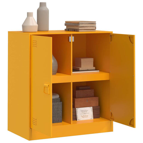 vidaXL Sideboard Mustard Yellow 67x39x73 cm Steel