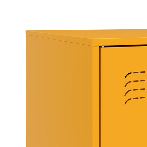vidaXL Sideboard Mustard Yellow 67x39x73 cm Steel