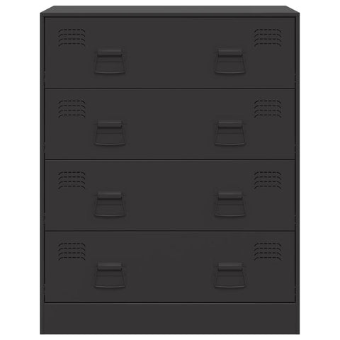 vidaXL Sideboard Black 67x39x83 cm Steel