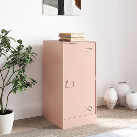 vidaXL Sideboard Pink 34.5x39x73 cm Steel