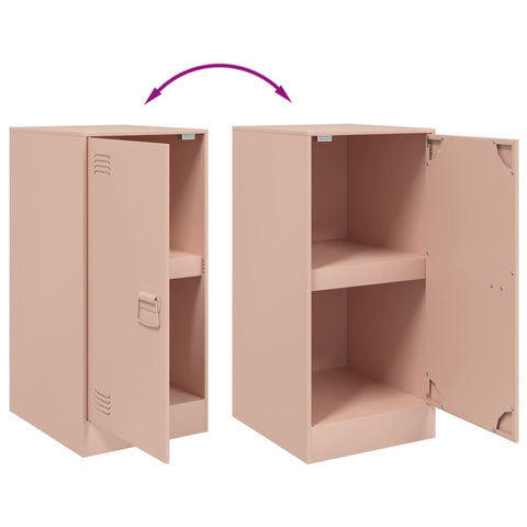 vidaXL Sideboard Pink 34.5x39x73 cm Steel