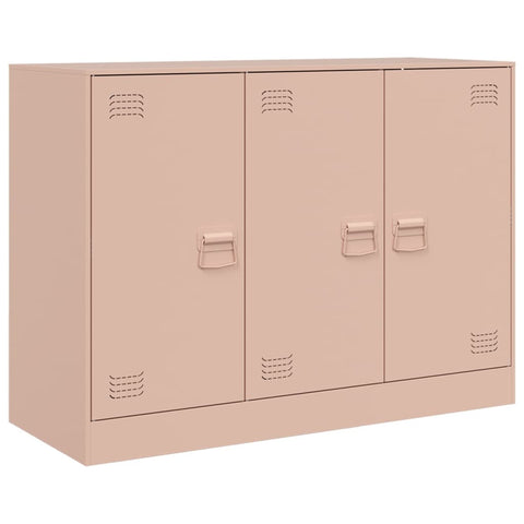 vidaXL Sideboard Pink 99x39x73 cm Steel