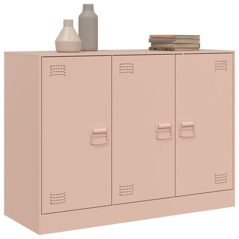 vidaXL Sideboard Pink 99x39x73 cm Steel