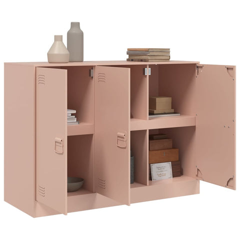 vidaXL Sideboard Pink 99x39x73 cm Steel