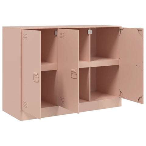 vidaXL Sideboard Pink 99x39x73 cm Steel