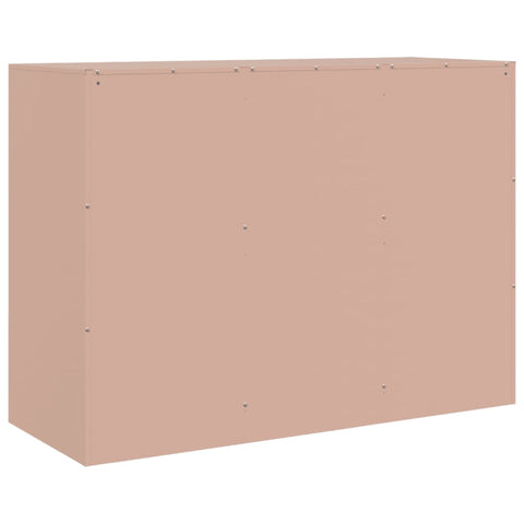 vidaXL Sideboard Pink 99x39x73 cm Steel