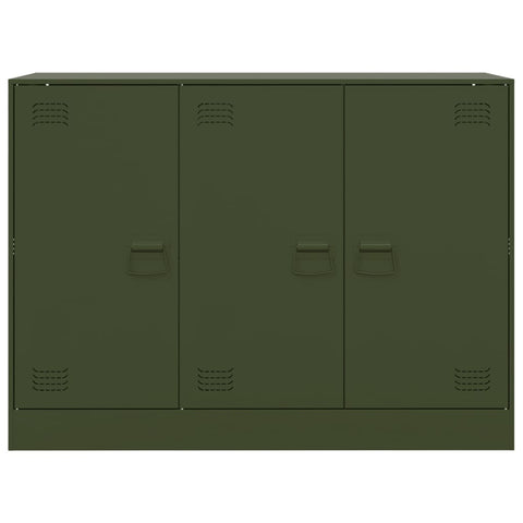 vidaXL Sideboard Olive Green 99x39x73 cm Steel