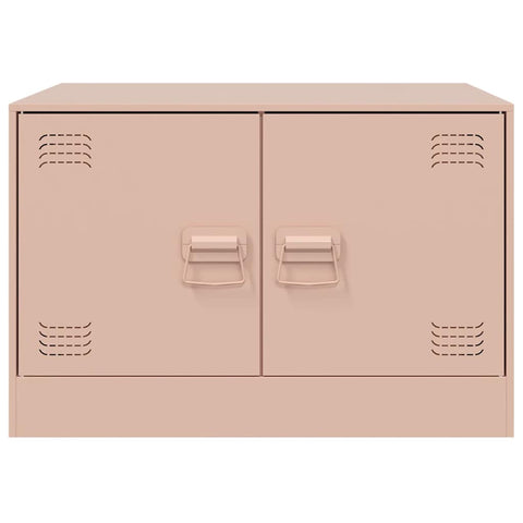 vidaXL Coffee Table Pink 67x50x44 cm Steel