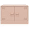 vidaXL Coffee Table Pink 67x50x44 cm Steel