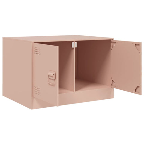 vidaXL Coffee Table Pink 67x50x44 cm Steel
