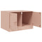 vidaXL Coffee Table Pink 67x50x44 cm Steel