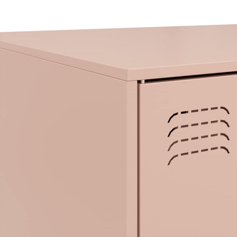 vidaXL Coffee Table Pink 67x50x44 cm Steel