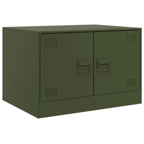 vidaXL Coffee Table Olive Green 67x50x44 cm Steel