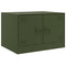 vidaXL Coffee Table Olive Green 67x50x44 cm Steel
