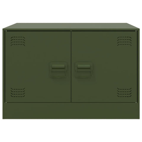 vidaXL Coffee Table Olive Green 67x50x44 cm Steel