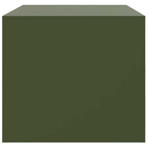 vidaXL Coffee Table Olive Green 67x50x44 cm Steel