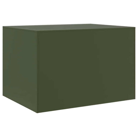 vidaXL Coffee Table Olive Green 67x50x44 cm Steel