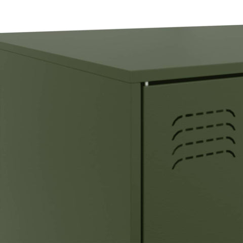 vidaXL Coffee Table Olive Green 67x50x44 cm Steel