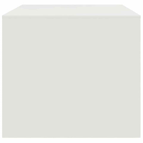 vidaXL Coffee Table White 67x50x44 cm Steel