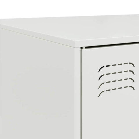 vidaXL Coffee Table White 67x50x44 cm Steel