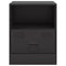 vidaXL Bedside Cabinets 2pcs Black 34.5x39x44 cm Steel