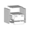vidaXL Bedside Cabinets 2pcs Black 34.5x39x44 cm Steel