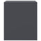 vidaXL Bedside Cabinet Anthracite 34.5x39x44 cm Steel