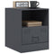 vidaXL Bedside Cabinets 2 pcs Anthracite 34.5x39x44 cm Steel