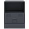 vidaXL Bedside Cabinets 2 pcs Anthracite 34.5x39x44 cm Steel