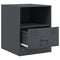 vidaXL Bedside Cabinets 2 pcs Anthracite 34.5x39x44 cm Steel