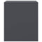 vidaXL Bedside Cabinets 2 pcs Anthracite 34.5x39x44 cm Steel