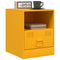 vidaXL Bedside Cabinet Mustard Yellow 34.5x39x44 cm Steel
