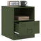 vidaXL Bedside Cabinets 2 pcs Olive Green 34.5x39x44 cm Steel