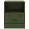 vidaXL Bedside Cabinets 2 pcs Olive Green 34.5x39x44 cm Steel