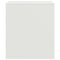 vidaXL Bedside Cabinet White 34.5x39x44 cm Steel