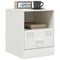vidaXL Bedside Cabinets 2 pcs White 34.5x39x44 cm Steel