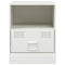 vidaXL Bedside Cabinets 2 pcs White 34.5x39x44 cm Steel