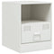 vidaXL Bedside Cabinets 2 pcs White 34.5x39x44 cm Steel