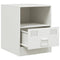 vidaXL Bedside Cabinets 2 pcs White 34.5x39x44 cm Steel