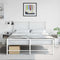vidaXL Bedside Cabinets 2 pcs White 34.5x39x44 cm Steel