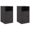 vidaXL Bedside Cabinets 2pcs Black 34.5x39x62 cm Steel