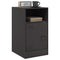 vidaXL Bedside Cabinets 2pcs Black 34.5x39x62 cm Steel