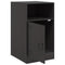 vidaXL Bedside Cabinets 2pcs Black 34.5x39x62 cm Steel