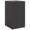 vidaXL Bedside Cabinets 2pcs Black 34.5x39x62 cm Steel