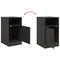 vidaXL Bedside Cabinets 2pcs Black 34.5x39x62 cm Steel