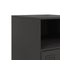 vidaXL Bedside Cabinets 2pcs Black 34.5x39x62 cm Steel