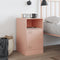vidaXL Bedside Cabinet Pink 34.5x39x62 cm Steel