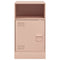 vidaXL Bedside Cabinet Pink 34.5x39x62 cm Steel